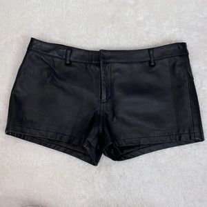 Blaque label 100% genuine leather shorts large NEW